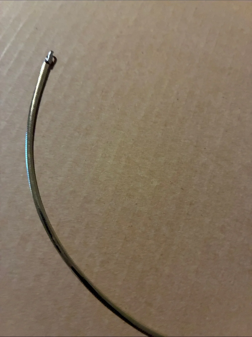 Omega 10 K  Two Tone. Yellow & White Gold  Necklace